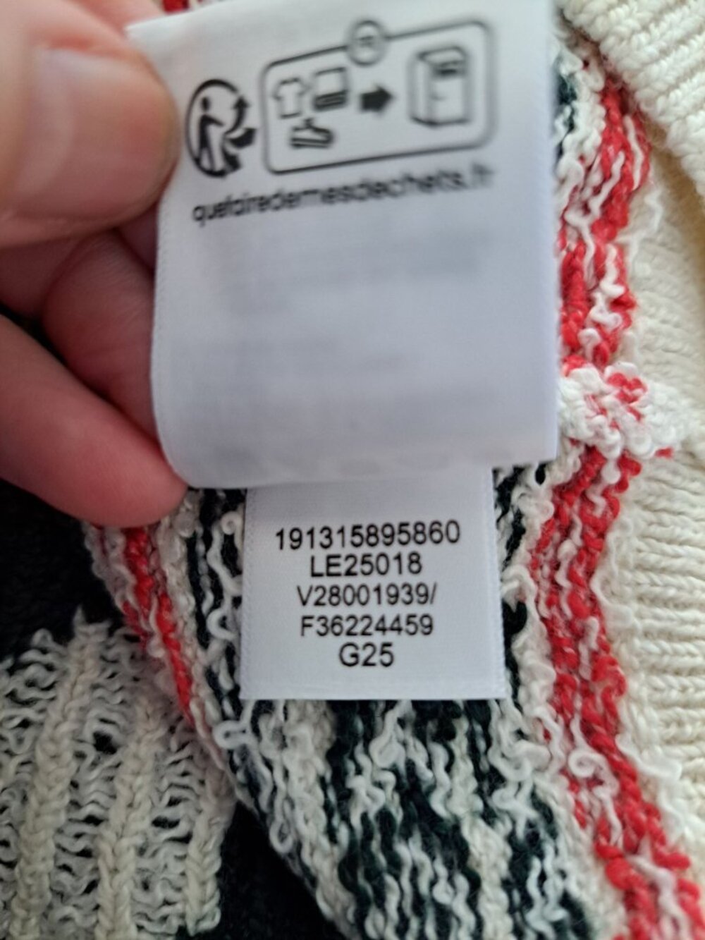 Lands End Fair Isle Dog Graphic Sweater S Winter Knit Women's Snowflake Lodge - Picture 11 of 11